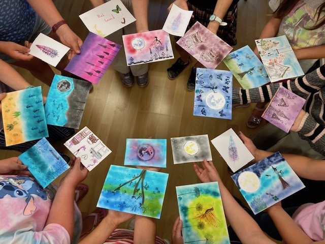 Bunte Stempel- und Papierwelt